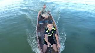 Самодельная лодка из пенополистирола и эпоксидной смолы