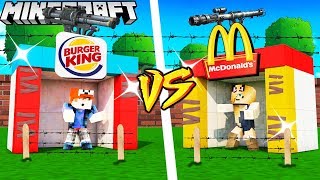 BAZA McDonald's VS BAZA Burger King - MINECRAFT | Vito vs Bella