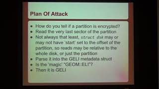P07B: Booting from Encrypted Disks on FreeBSD - Allan Jude