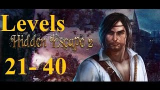 Hidden Escape 2 прохождение - 100 Дверей Приключения  -  21 - 40 уровень (21 - 40 levels)