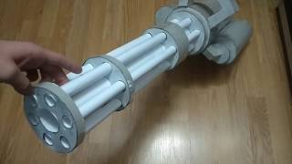 Как сделать Миниган из бумаги | How to make a minigun out of paper