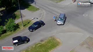 ДТП Бийск на перекрестке ул. Ленинградская - Чайковского 22.06.2018