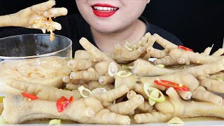 ASMR CHICKEN FEET PICKLED. CHICKEN FEET SOAKED LEMONGRASS, KUMQUAT CHÂN GÀ XẢ TẮC. CRUNCHY. MAI ASMR