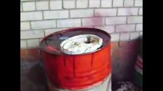 Waste oil heater.КОТЕЛ КЧМ 5-40комби НА ОТРАБОТАННОМ МАСЛЕ.