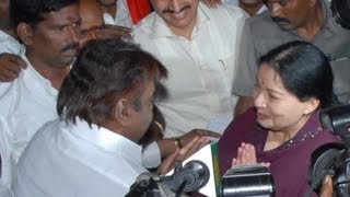 Amma Jayalalitha & captain Vijayakanth quarrel in TN Assembly!!