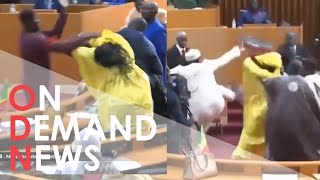 Dramatic BRAWL Breaks Out in Senegal Parliament