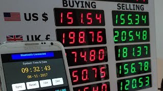 BLUETOOTH CURRENCY RATE EXCHANGE DISPLAY DESKTOP