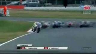 Silverstone- Bikers Survive Horrific Crash- Joan Lascorz