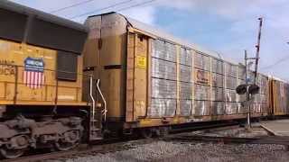 Union Pacific and Canadian National at West Chicago, IL - Trackside Travels HD 1080p