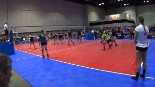 WVC 15 N vs Mizuno Northern Lights 15 1 Set TWO, AAU National 2014