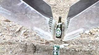 The Excavator Beer Bottle Challenge