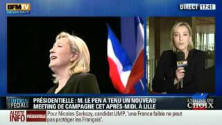 Clash entre Marine Le Pen et Ruth Elkrief sur BFM