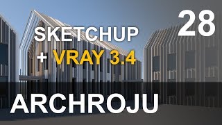 SketchUp - Losowe kolory w materiałach VRAY 3.4 - Tutorial 28