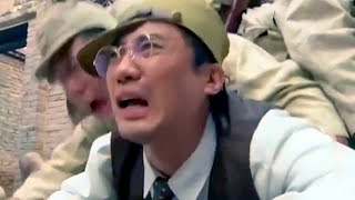 共軍被漢奸包圍，眼看就要被抓，大漢奸卻突然摔了個四腳朝天，還幫忙阻擋了日軍追擊！