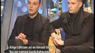 Interview with HURTS in Tallinn