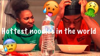 ?World’s hottest noodles with bestfriend?