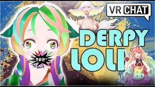 VRChat | Funny Moments - Amazing Anime VA bullies Derpy loli