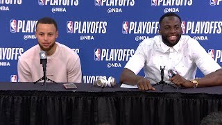 Steph Curry & Draymond Green Postgame Interview - Game 4 | Warriors vs Pelicans | 2018 NBA Playoffs