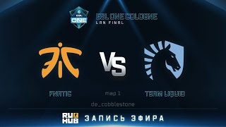 ESL One Cologne 2016. Fnatic vs Team Liquid - map 1 - de_cobblestone