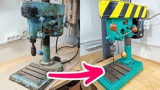 The 40 Year Old Drill Press Restoration | Simple and Reliable Drilling machine
