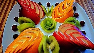 5 ЛАЙФХАКОВ КАК КРАСИВО НАРЕЗАТЬ ФРУКТЫ! КАК КРАСИВО ОФОРМИТЬ СТОЛ! УКРАШЕНИЯ ТАРЕЛКИ!