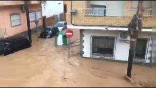 Flooding in Los Alcazares, Spain