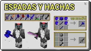 ? ESPADAS Y HACHAS DE BATALLA PARA Minecraft pe 1.14.1 y 1.14.25.1 PACK DE MODS Y ADDONS 2020