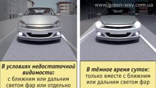 ПДД Украины. Раздел 19. Пользование внешними световыми приборами. Пункт 19.5.