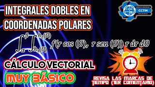 ???? Integrales dobles con coordenadas polares | ¡Muy básico!|Cálculo Vectorial