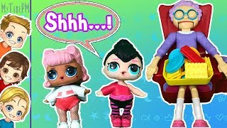 LOL  Surprise Spice & LOL Angel Play Greedy Granny Game!  LOL Surprise Series 3 Prize by MyTubePM