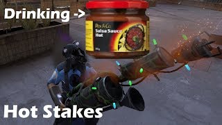 TF2 Hot Stakes: Drinking Hot Salsa Sauce!? Hiccups!?