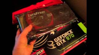 Распаковка моей новой MSI GTX 970