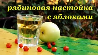 Рябиновая настойка с яблоками на самогоне