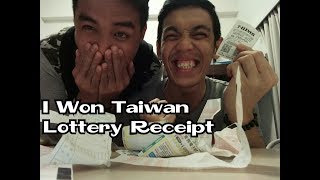 I Won Taiwan Lottery Receipt