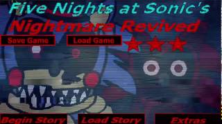 Five Nights At Sonic's Nightmare Revived:RUN sonic RUN!!!