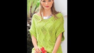 Летние Вязаные Кофты Спицами - фото 2019 / Sommer Strickwaren Sweatshirts Speichen - Foto