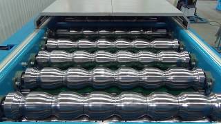 Metal roof tile panel lines