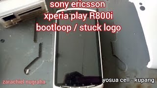 sony ericsson xperia play R800i stuck logo - bootloop - flash done 100%