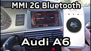 T-BOX Bluetooth MMI 2G Audi A6 A8 Q7 музыка с телефона через штатную систему