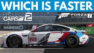 Forza 7 vs Project CARS 2│BMW M6 GTLM Comparison: Which Is Faster? (Totino's Car Pack)