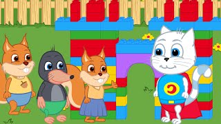 Famille d'Écureuil - Super Chat a Fait Un Château Animé 2020 en Français