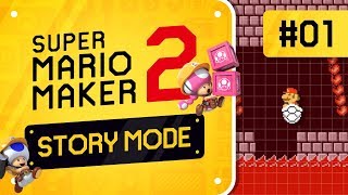 Super Mario Maker 2 Story Mode playthrough part 1