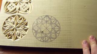 Геометрическая резьба по дереву. Урок 19 (geometric wood carving)