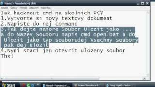 Jak hacknout cmd na skolnich PC