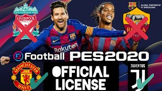 PES 2020 MOBILE - OFFICIAL CLUB / LEAGUE LICENSES