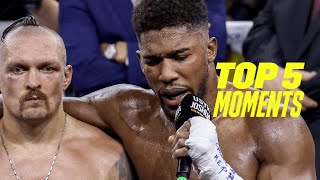AJ's Post-Fight Speech | Top 5 Moments From Oleksandr Usyk vs. Anthony Joshua 2