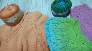 Вяжу сразу 3 процесса. Самый простой реглан сверху.