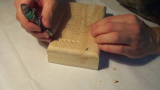 Геометрическая резьба по дереву. Урок 6_1 (geometric wood carving)