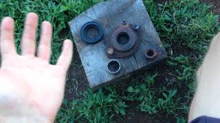угловой редуктор своими руками для ботвокосилки.,/an angular reducer with your hands