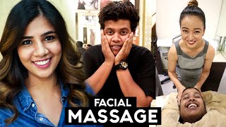 Facial Massage and Hair Transformation at Zique Salon, Chennai.